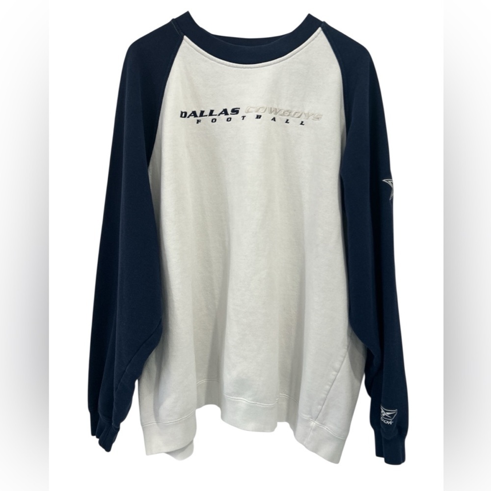 NFL Reebok Dallas Cowboys Embroidered Crew Neck Sweatshirt - XL